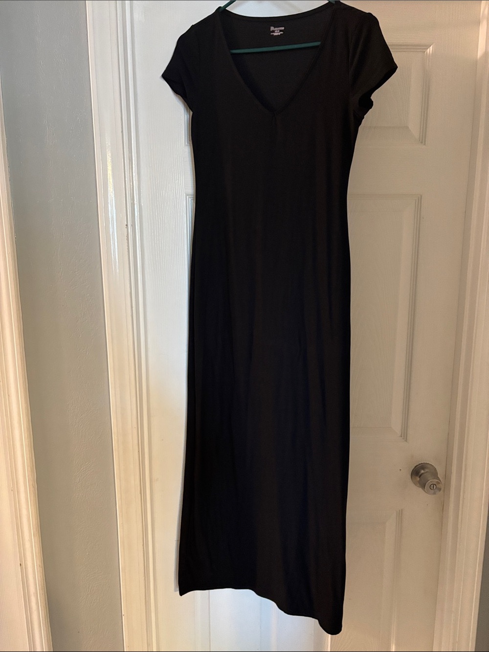No Boundaries Black V-Neck Maxi Dress